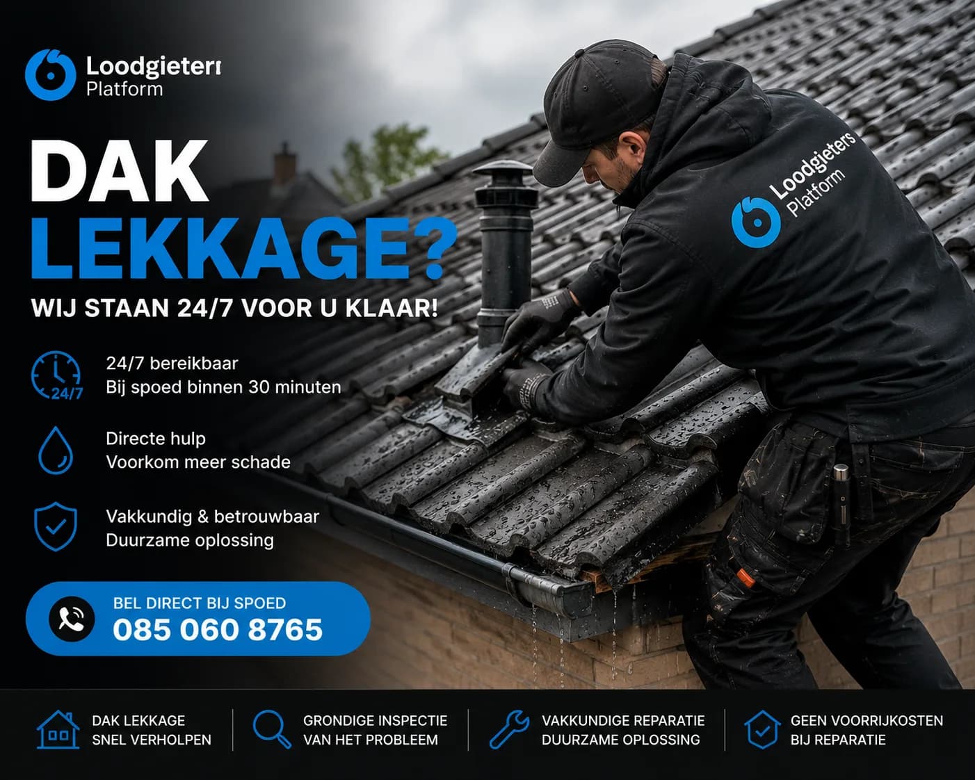 Daklekkage — vakwerk via Installatieplatform.nl
