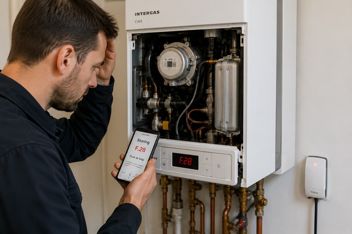 Intergas CW4 cv-ketel — storing verhelpen